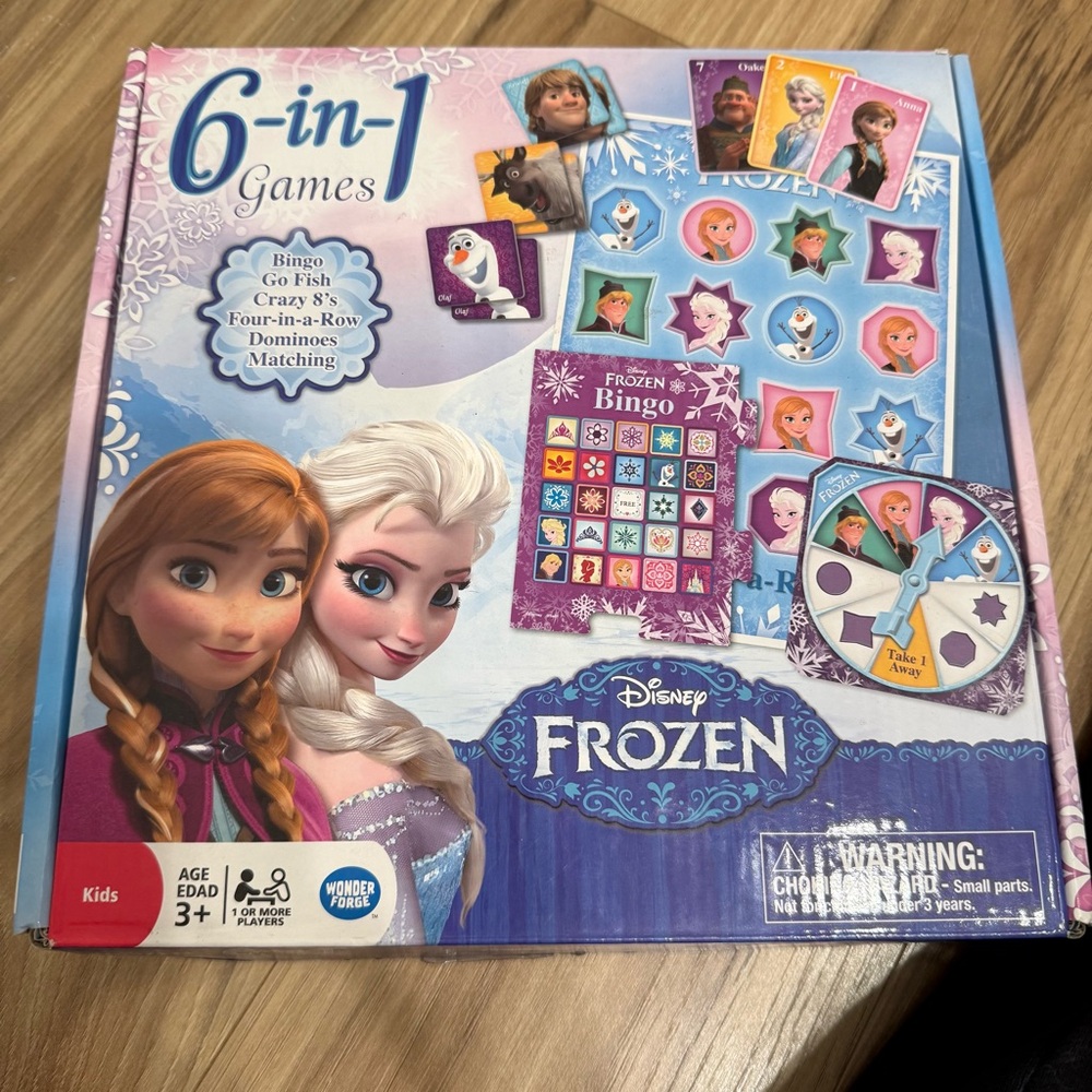 Disney Frozen 6-in-1 Games Set